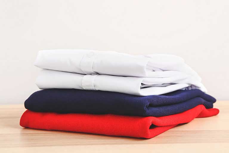 stack of clothing