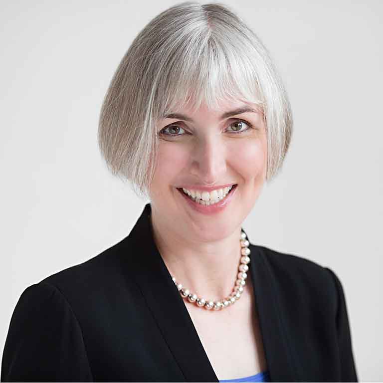 Headshot close up of Karen Galh-Mills